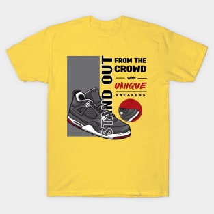 AJ 4 Retro Bred Shoes Art T-Shirt